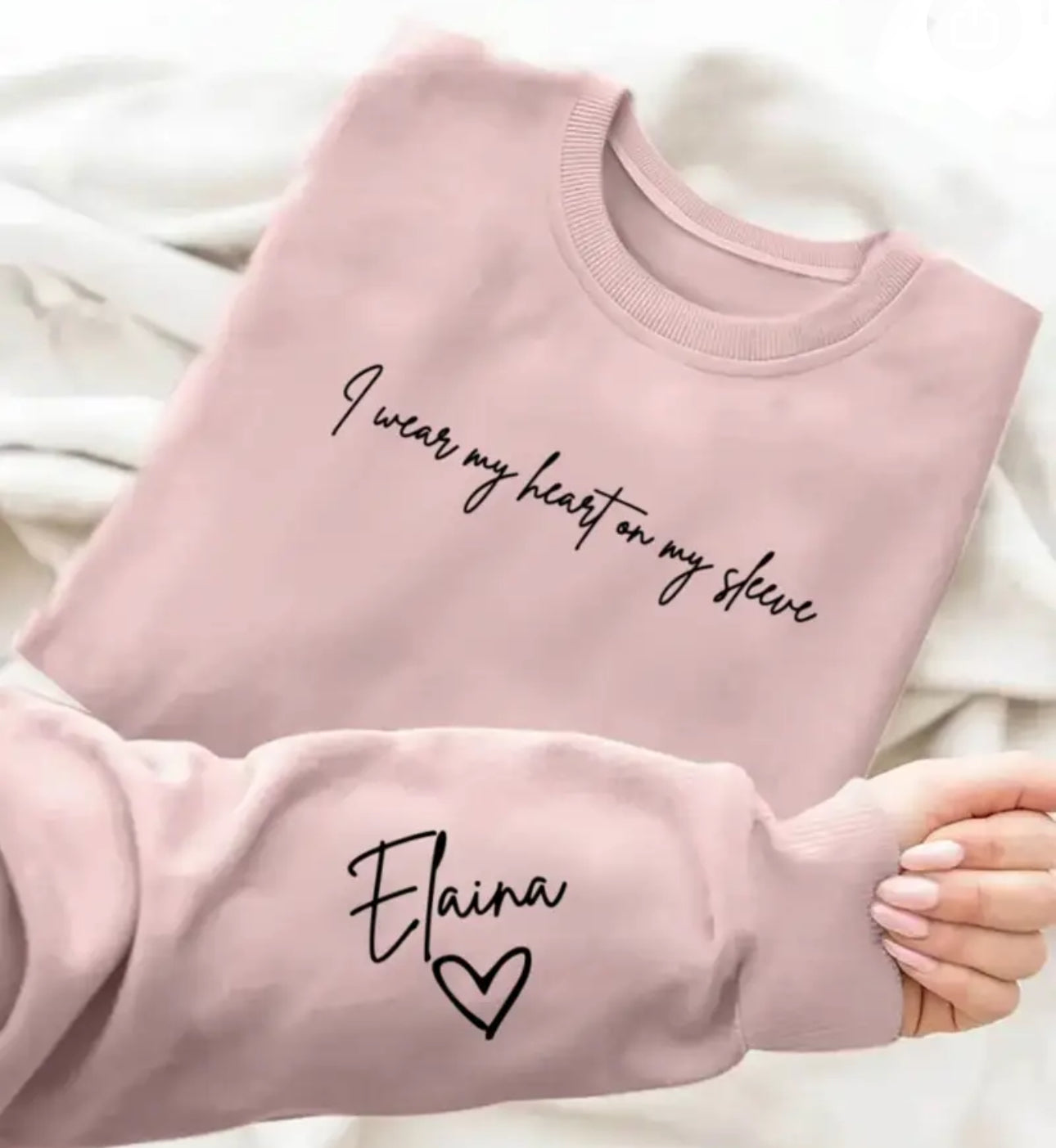 Personalised Sleeve Sweatshirt